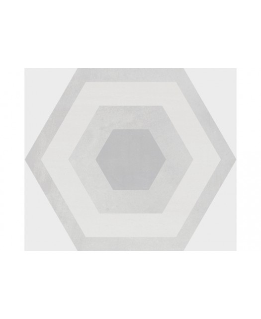 Carrelage hexagonal sol et mur 25,8x29 cm
