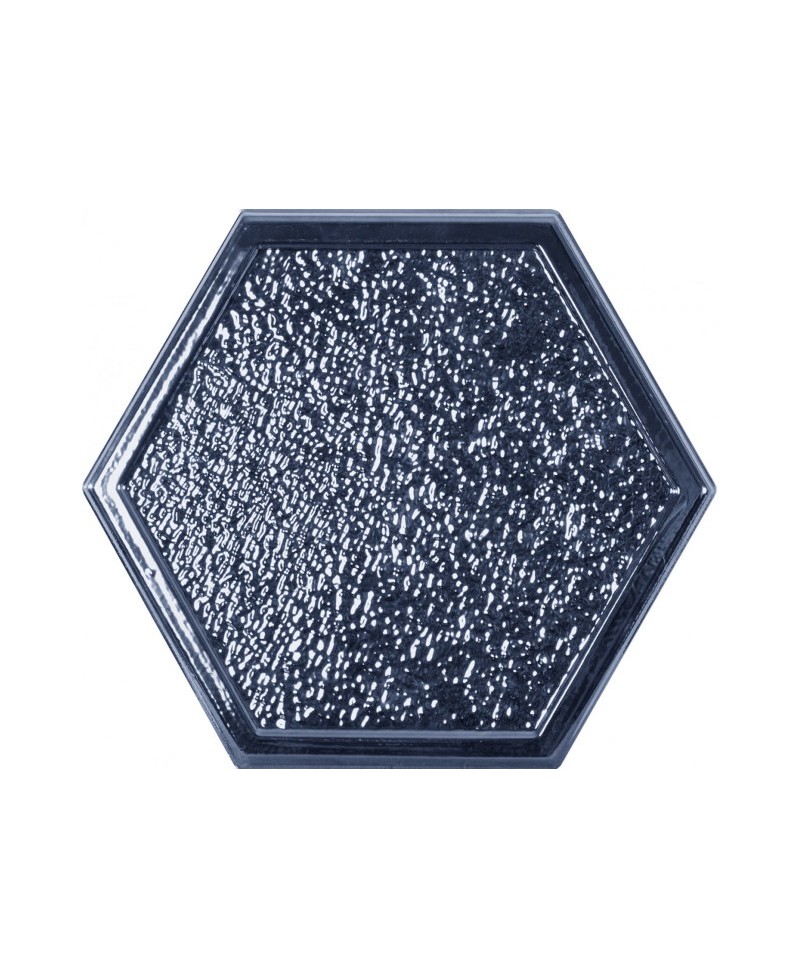 Carrelage hexagonal avec relief 23x27 cm, gris