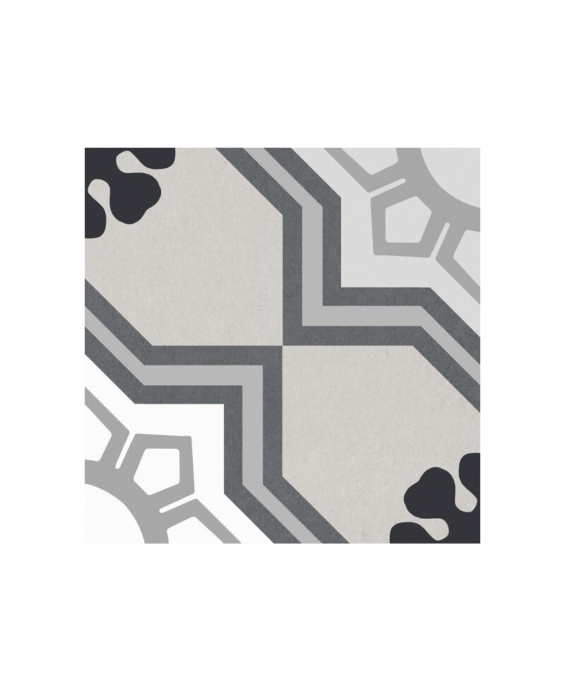 Carrelage imitation carreaux de ciment 20x20 cm, motif, intérieur et extérieur, sol et mur