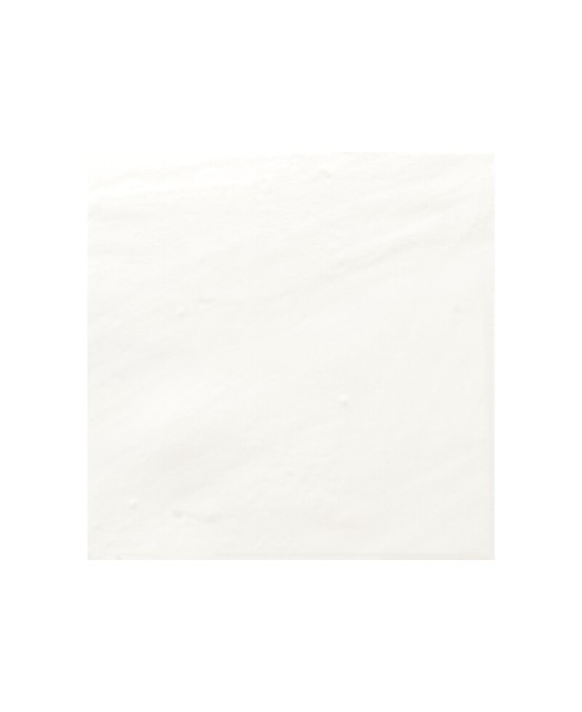 Carrelage aspect ciment 14,7x14,7 cm pour cuisine et salle de bain, blanc
