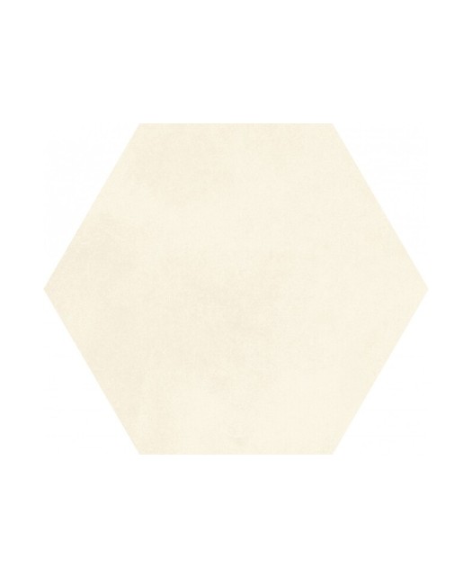 Carrelage hexagonal aspect carrreau ciment 21,5x25 cm, beige, pour cuisine, salle de bain et véranda, mur et sol