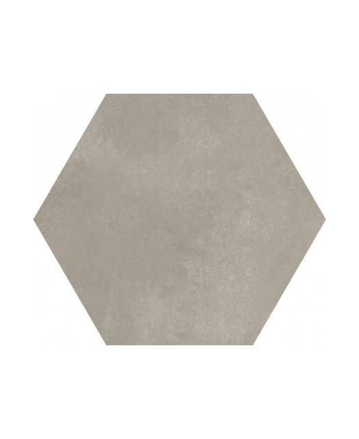 Carrelage hexagonal aspect carrreau ciment 21,5x25 cm, gris, pour cuisine, salle de bain et véranda, mur et sol
