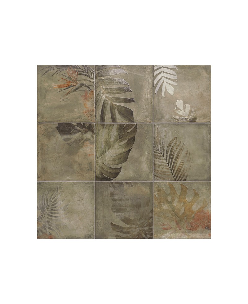 Carrelage mural aspect pierre, motifs, marron, mat, 20x20 cm. Pour cuisine et salle de bain