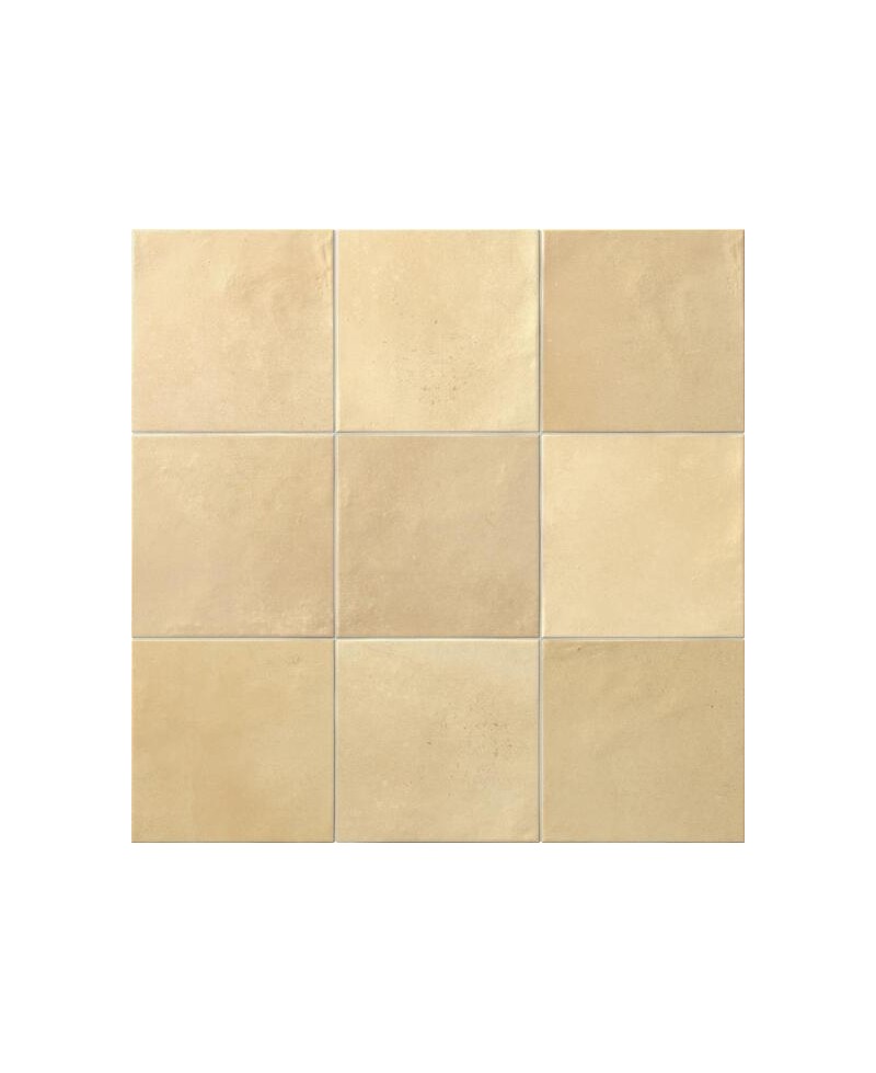 Carrelage aspect zellige 14,7x14,7 cm beige clair pour sol et mur
