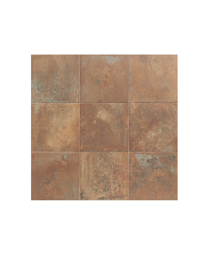 Carrelage imitation ciment 20x20 cm, marron, brun, pour sol, mur, intérieur et extérieur