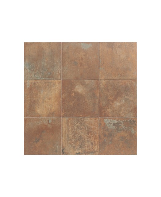 Carrelage imitation ciment 20x20 cm, marron, brun, pour sol, mur, intérieur et extérieur