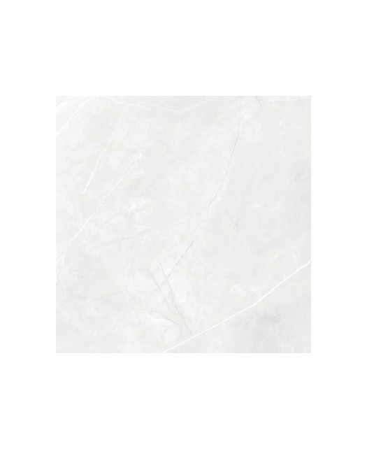 Carrelage imitation marbre 60x60 cm, blanc, poli, rectifié