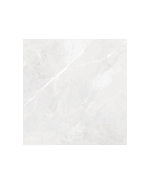 Carreau imitation marbre 60x60 cm, blanc, poli, rectifié