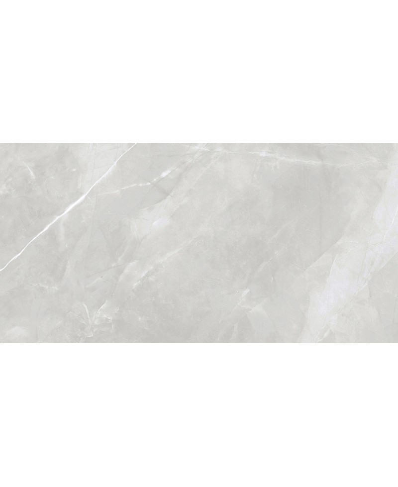Carrelage imitation marbre 60x120 cm, gris, poli, rectifié