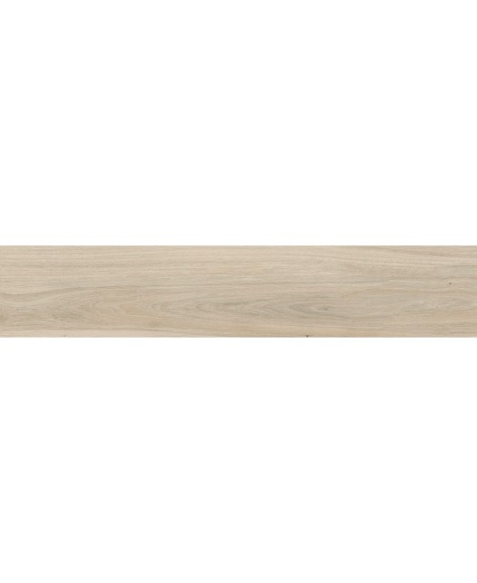 Carreau imitation parquet 23x120 cm, grès cérame émaillé, bois clair.