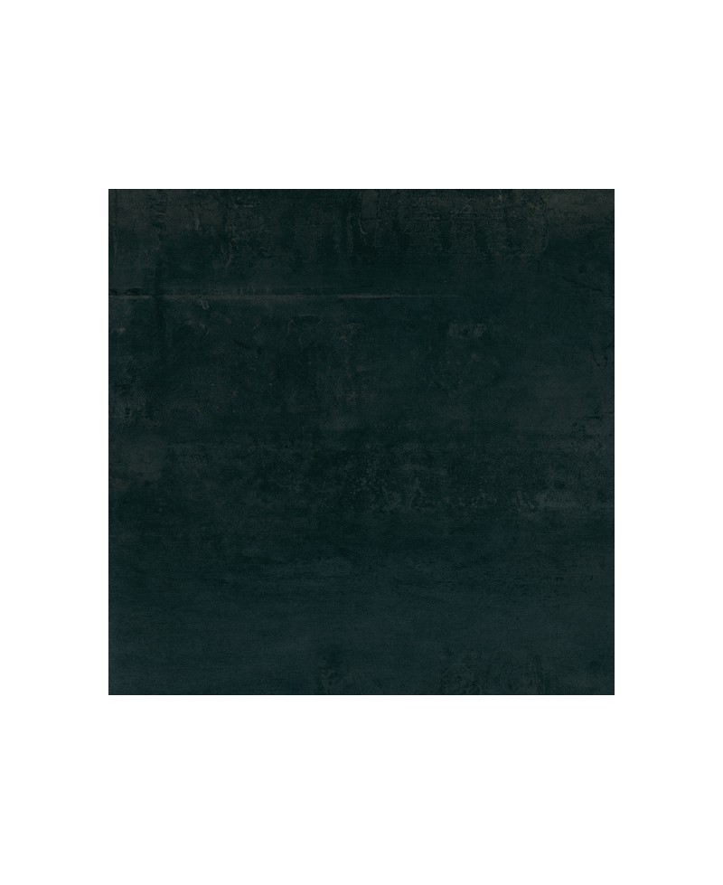 Carreau aspect métallisé, finition lappato 60x60 cm, noir, teinté dans la masse. Apte pour sol et mur
