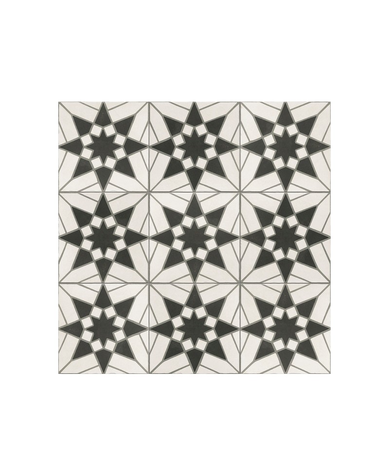 Carrelage imitation carreaux de ciment motifs, 20x20 cm, rétro