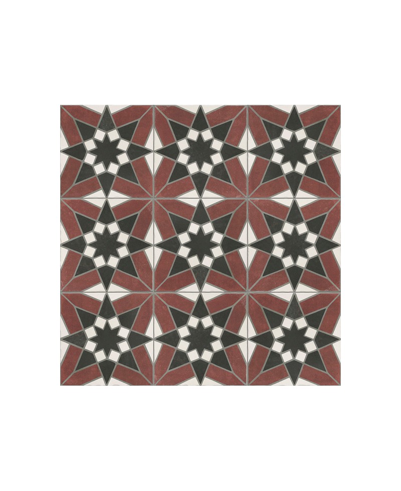 Carrelage imitation carreaux de ciment motifs, 20x20 cm, rétro