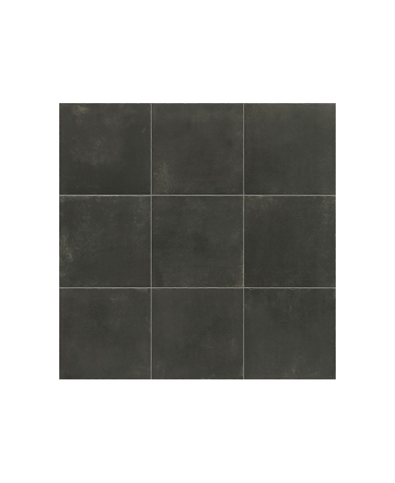 Carrelage imitation carreaux de ciment noir, 20x20 cm, rétro