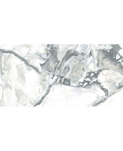 Carreau aspect marbre 60x120 cm, poli rectifié, blanc
