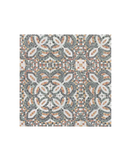 Carrelage imitation carreau de ciment 20x20 cm - sol et mur - véranda et piscine - motifs mosaïques