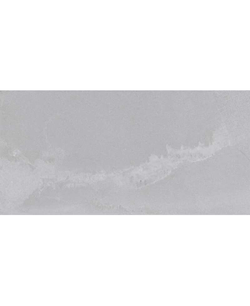 Carrelage effet pierre en grès cérame émaillé - 45x90 cm - mat poli - gris clair