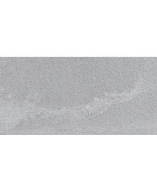 Carrelage effet pierre en grès cérame émaillé - 45x90 cm - antidérapant - gris clair - intérieur/extérieur - piscine