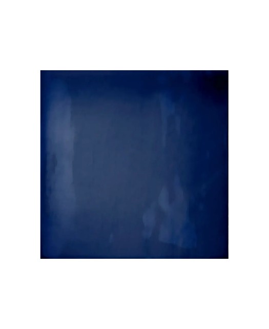 Carrelage mural style artisanal format 12,5x12,5 cm - pâte blanche - bleu