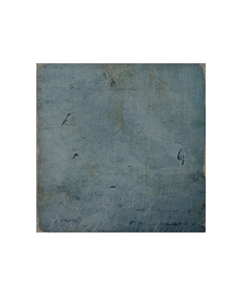 carreau de ciment 15x15 cm - grès cérame émaillé - sol et mur - intérieur et extérieur - bleu