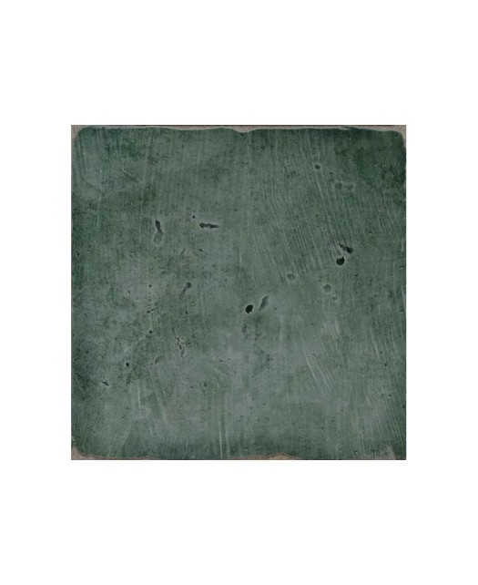 carreau de ciment 15x15 cm - grès cérame émaillé - sol et mur - intérieur et extérieur - vert