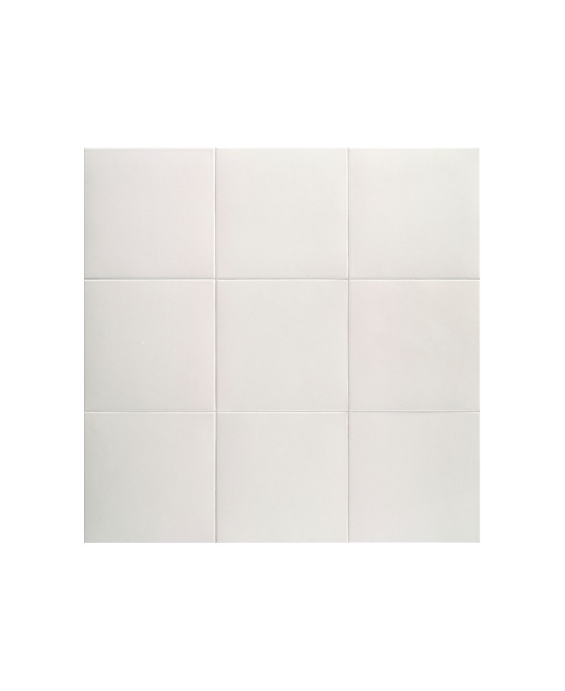 Carrelage imitation ciment 20x20 cm, blanc, sol, mur, intérieur, extérieur, piscine.